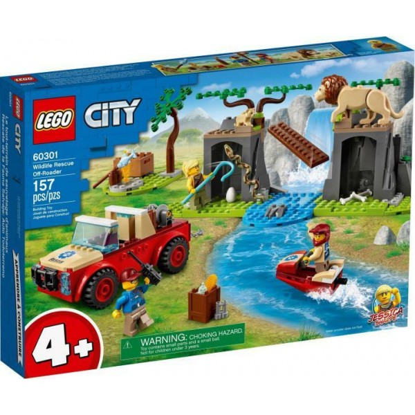 LEGO City - Masina de teren pentru salvarea animalelor (60301)