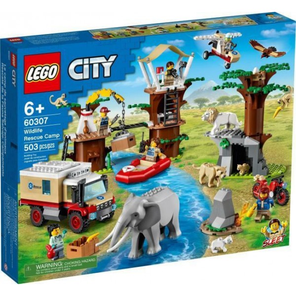 LEGO City - Tabara de salvare a animalelor salbatice (60307)