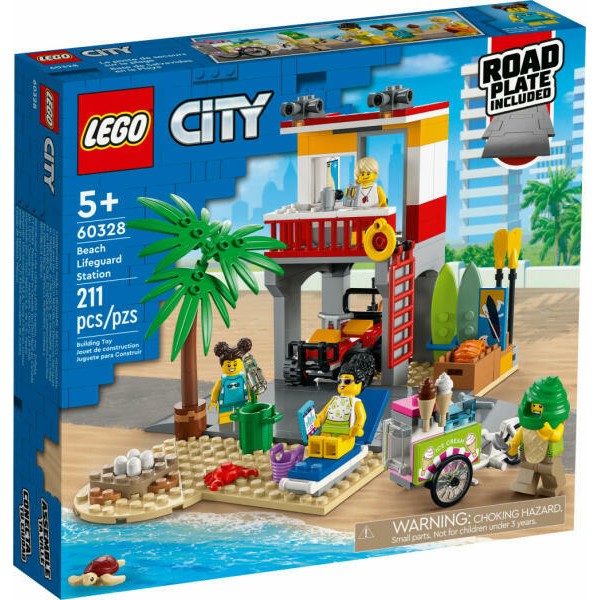 LEGO City - Post de salvamar pe plajă (60328)