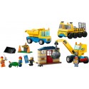 LEGO City - Camioane de construcție și macara cu bilă pentru demolări (60391)
