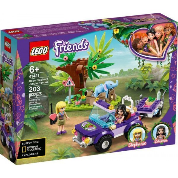 LEGO Friends - Salvarea puiului de elefant din jungla 41421