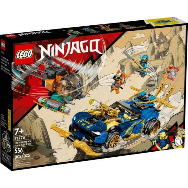 LEGO Ninjago - Mașina de curse EVO a lui Jay și Nya (71776)